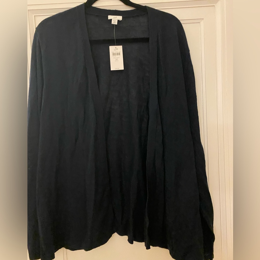 J Jill brand navy blue lightweight sweater. Size 3x. NWT